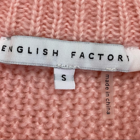 ENGLISH FACTORY Pink Knitted Sweater - Picture 4 of 4